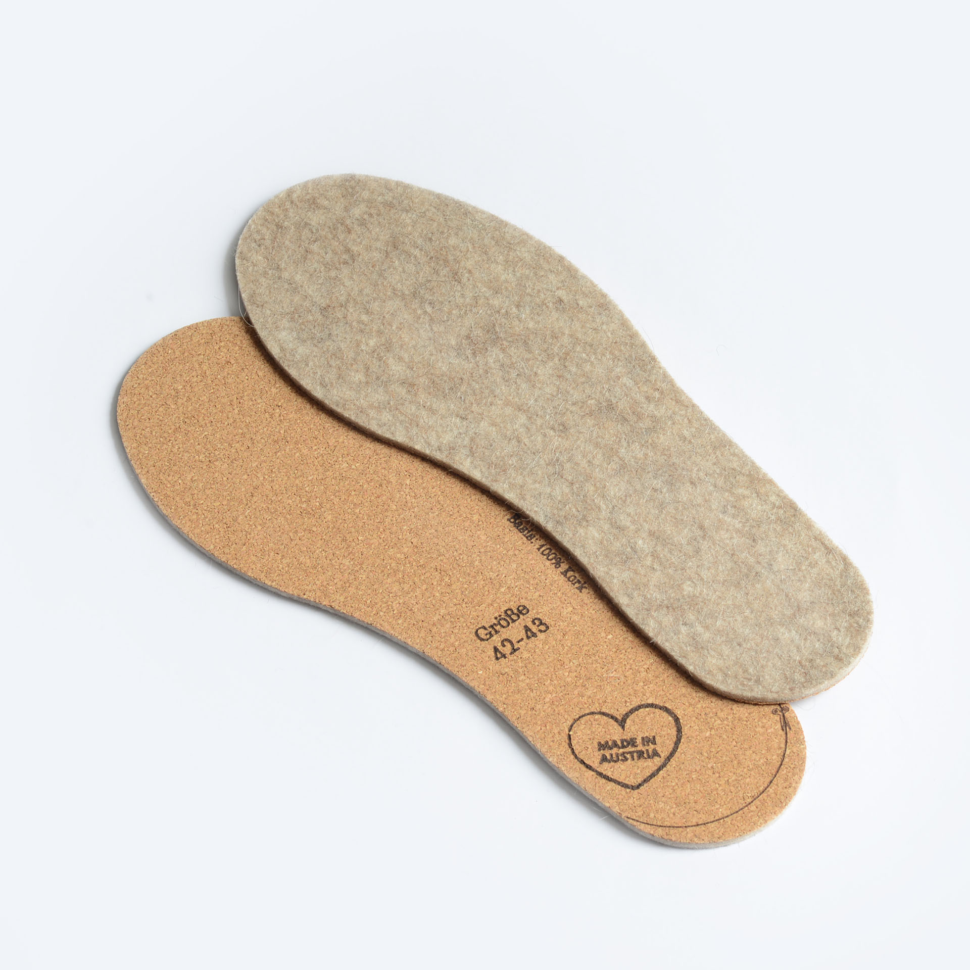 Alpaka Einlegesohlen Slim für Doppelgrößen Alpaka Einlegesohlen Slim für Doppelgrößen